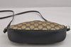 Authentic GUCCI Shoulder Cross Body Bag Purse GG PVC Leather Navy Blue 3495J