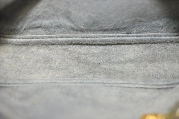 Authentic GUCCI Shoulder Cross Body Bag Purse GG PVC Leather Navy Blue 3495J