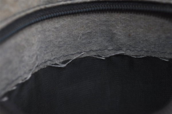 Authentic GUCCI Shoulder Cross Body Bag Purse GG PVC Leather Navy Blue 3495J