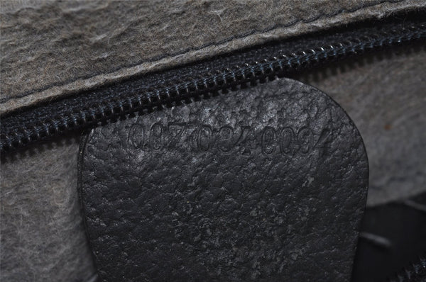 Authentic GUCCI Shoulder Cross Body Bag Purse GG PVC Leather Navy Blue 3495J