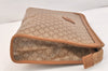 Authentic CELINE Macadam Blason Pattern Clutch Hand Bag PVC Leather Brown 3495K