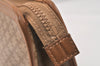 Authentic CELINE Macadam Blason Pattern Clutch Hand Bag PVC Leather Brown 3495K