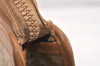 Authentic CELINE Macadam Blason Pattern Clutch Hand Bag PVC Leather Brown 3495K