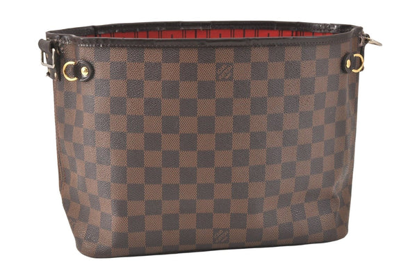 Authentic Louis Vuitton Damier Neverfull PM Shoulder Tote Bag N51109 Junk 3496K