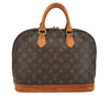 Authentic Louis Vuitton Monogram Alma Hand Bag Purse M51130 LV 3497I