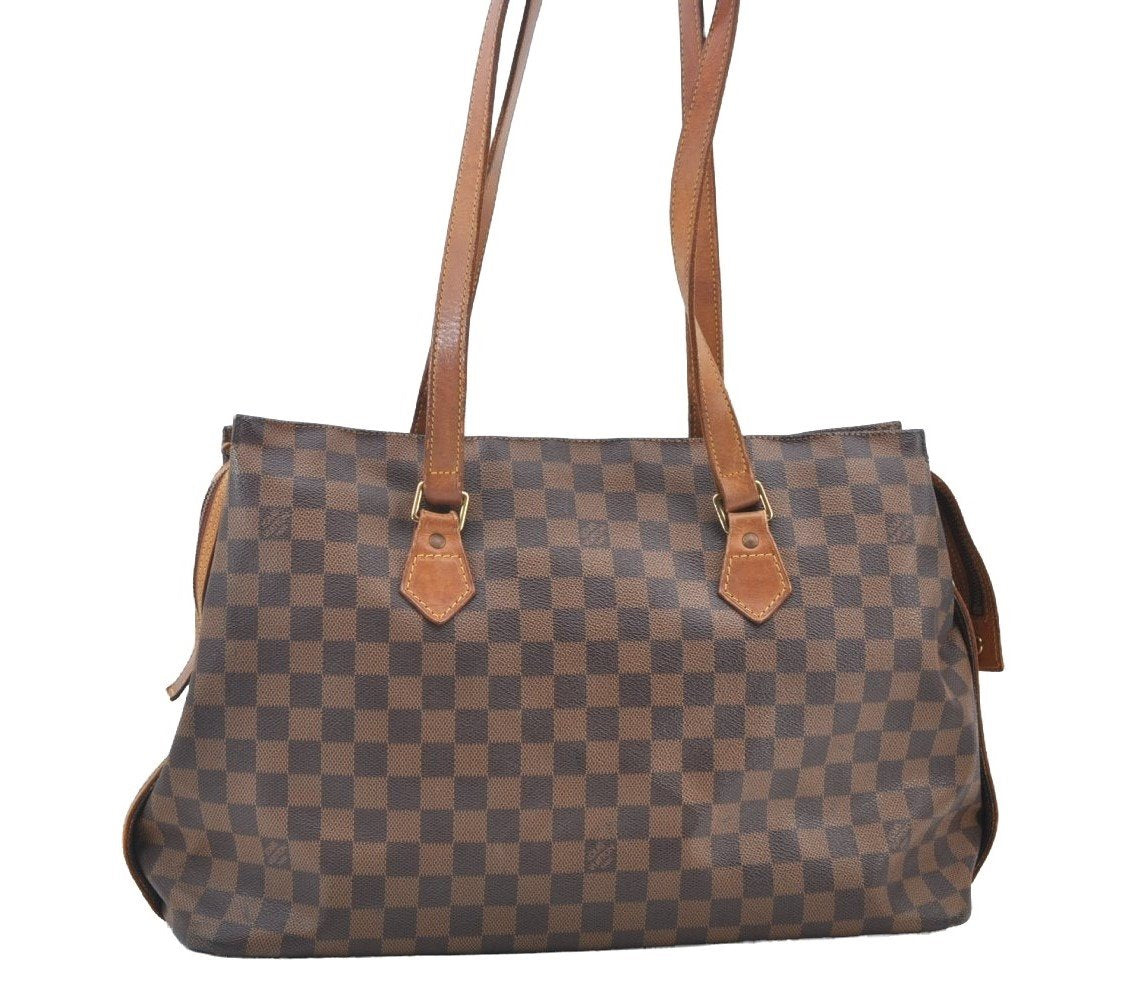 Authentic Louis Vuitton Damier Columbine 100 ANS Shoulder Bag N99037 LV 3497J