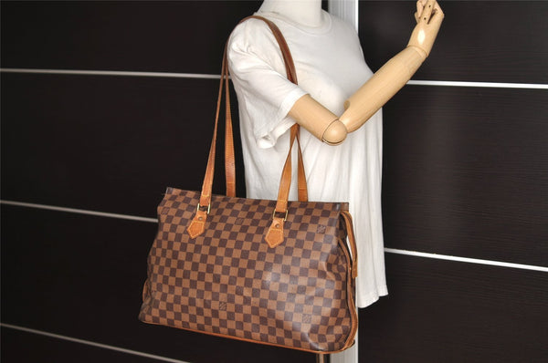 Authentic Louis Vuitton Damier Columbine 100 ANS Shoulder Bag N99037 LV 3497J