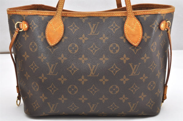 Authentic Louis Vuitton Monogram Neverfull PM Shoulder Tote Bag M40155 LV 3497K