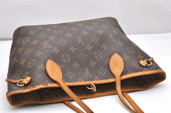 Authentic Louis Vuitton Monogram Neverfull PM Shoulder Tote Bag M40155 LV 3497K