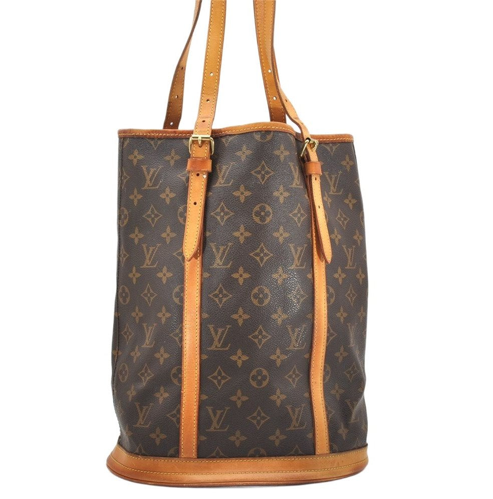 Authentic Louis Vuitton Monogram Bucket GM Shoulder Tote Bag M42236 Junk 3498K