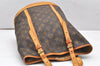 Authentic Louis Vuitton Monogram Bucket GM Shoulder Tote Bag M42236 Junk 3498K