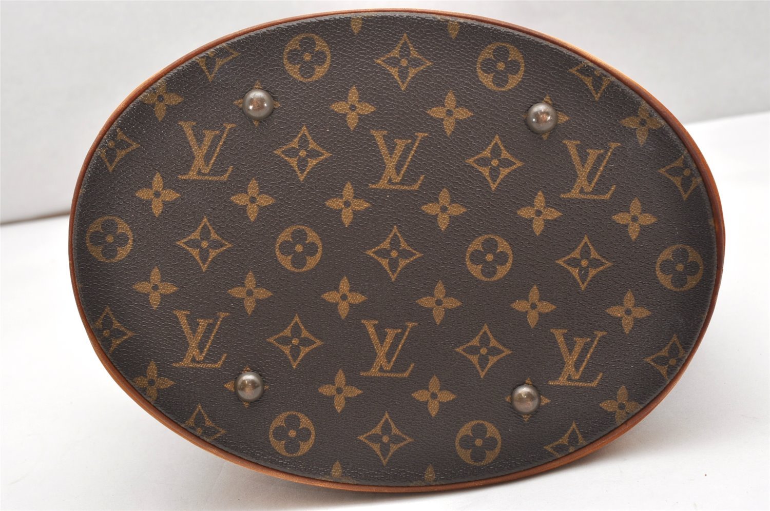 Authentic Louis Vuitton Monogram Bucket GM Shoulder Tote Bag M42236 Junk 3498K