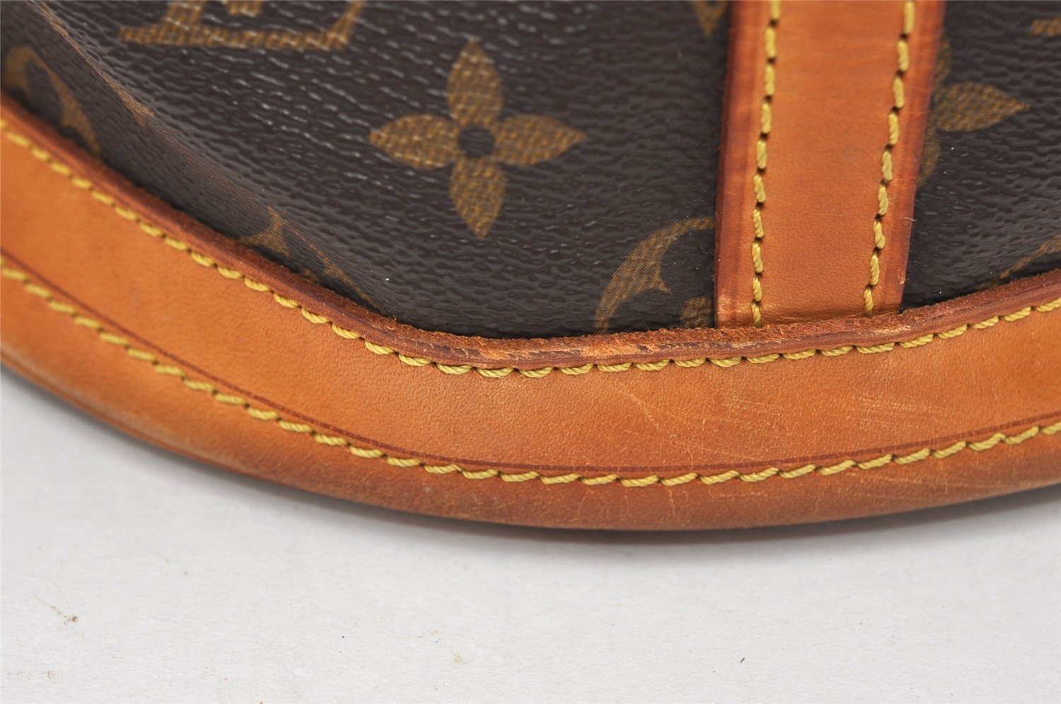 Authentic Louis Vuitton Monogram Bucket GM Shoulder Tote Bag M42236 Junk 3498K