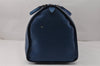 Authentic Louis Vuitton Epi Keepall 55 Boston Travel Bag Blue M42955 LV 3499K