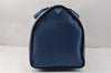 Authentic Louis Vuitton Epi Keepall 55 Boston Travel Bag Blue M42955 LV 3499K