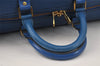 Authentic Louis Vuitton Epi Keepall 55 Boston Travel Bag Blue M42955 LV 3499K