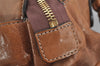 Authentic Chloe Vintage Eloise Shoulder Tote Bag Leather Brown 3501J