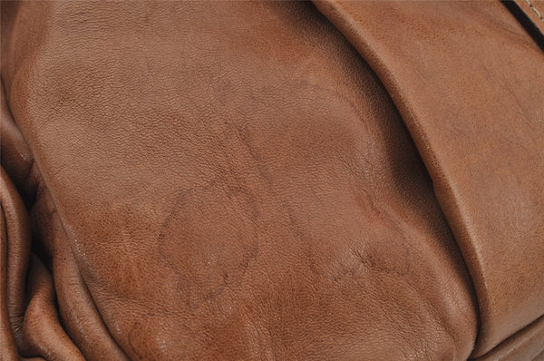 Authentic Chloe Vintage Eloise Shoulder Tote Bag Leather Brown 3501J