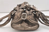 Authentic Chloe Mini Paddington Leather Hand Bag Purse Metallic Khaki 3502J