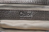 Authentic Chloe Mini Paddington Leather Hand Bag Purse Metallic Khaki 3502J