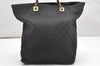 Authentic GUCCI Vintage Shoulder Tote Bag GG Canvas Leather 0021098 Black 3503K