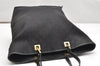 Authentic GUCCI Vintage Shoulder Tote Bag GG Canvas Leather 0021098 Black 3503K
