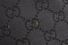 Authentic GUCCI Vintage Shoulder Tote Bag GG Canvas Leather 0021098 Black 3503K