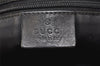 Authentic GUCCI Vintage Shoulder Tote Bag GG Canvas Leather 0021098 Black 3503K