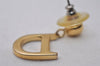 Authentic Christian Dior Vintage Earrings Gold Tone CD 3504I