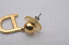 Authentic Christian Dior Vintage Earrings Gold Tone CD 3504I