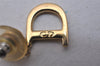 Authentic Christian Dior Vintage Earrings Gold Tone CD 3504I