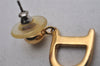 Authentic Christian Dior Vintage Earrings Gold Tone CD 3504I