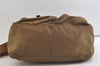 Authentic PRADA Nylon Tessuto Leather Shoulder Cross Body Bag Brown 3504K