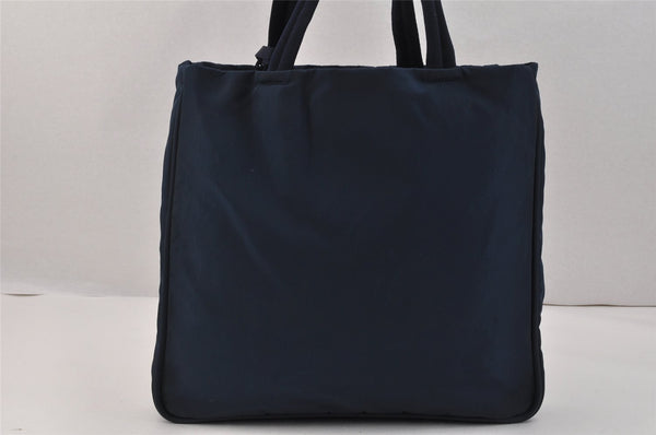 Authentic PRADA Nylon Tessuto Vintage Shoulder Hand Bag Navy Blue 3505K