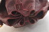 Authentic Christian Dior Shoulder Cross Drawstring Bag Leather Bordeaux CD 3506K