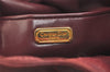 Authentic Christian Dior Shoulder Cross Drawstring Bag Leather Bordeaux CD 3506K