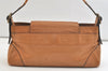 Authentic Chloe Vintage Shoulder Hand Bag Purse Leather Brown 3509K