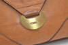 Authentic Chloe Vintage Shoulder Hand Bag Purse Leather Brown 3509K