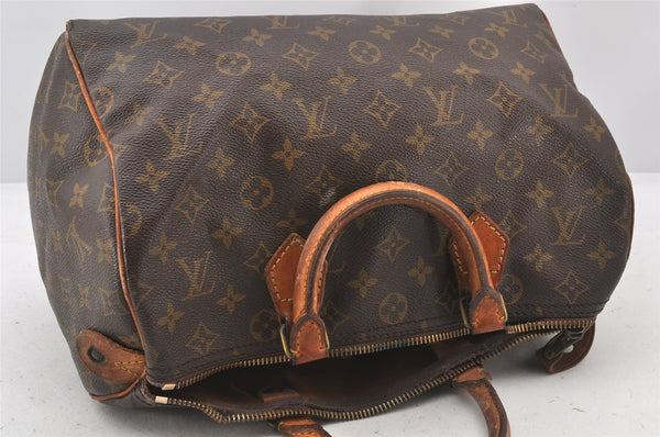 Authentic Louis Vuitton Monogram Speedy 30 Hand Boston Bag M41526 Junk 3510K