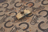 Authentic CELINE C Macadam Blason Shoulder Bag Canvas Leather Brown Junk 3511K