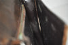 Authentic CELINE C Macadam Blason Shoulder Bag Canvas Leather Brown Junk 3511K