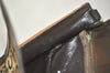 Authentic CELINE C Macadam Blason Shoulder Bag Canvas Leather Brown Junk 3511K