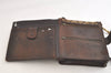 Authentic CELINE C Macadam Blason Shoulder Bag Canvas Leather Brown Junk 3511K