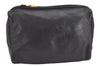 Authentic LOEWE Anagram Clutch Hand Bag Purse Leather Black 3512K