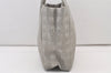 Authentic CHANEL New Travel Line Shoulder Tote Bag Nylon Leather Silver 3513J