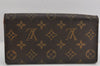 Auth Louis Vuitton Monogram Pochette Porte Monnaie Credit Wallet M61726 LV 3514K