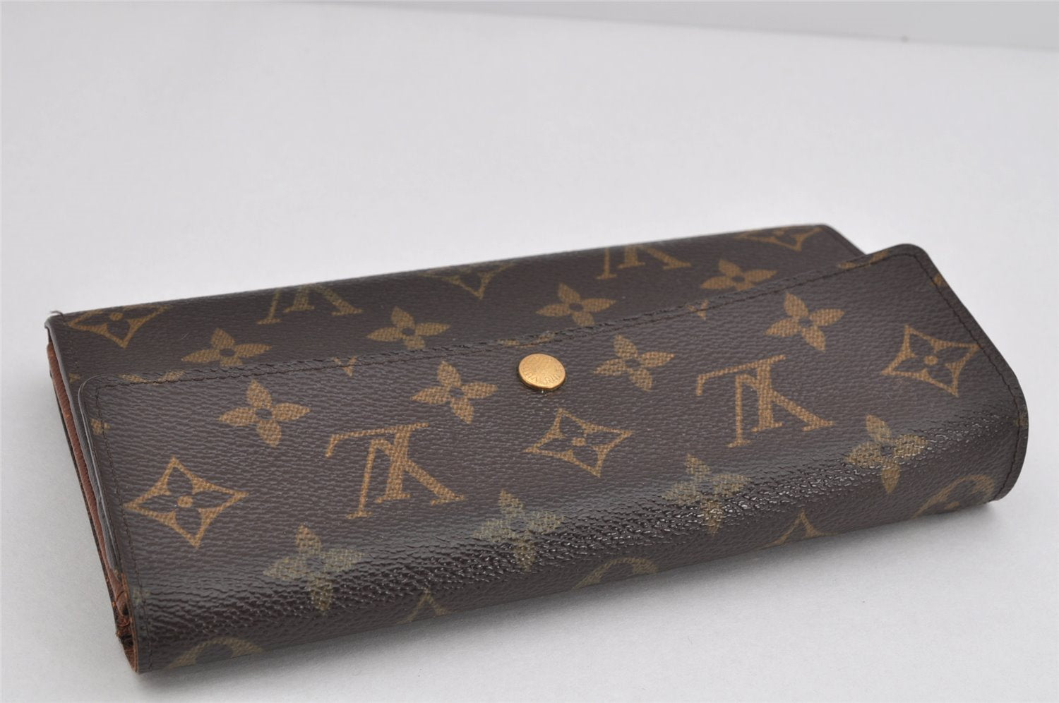 Auth Louis Vuitton Monogram Pochette Porte Monnaie Credit Wallet M61726 LV 3514K