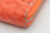 Authentic Goyard Vintage Matignon GM Long Wallet Purse PVC Leather Orange 3515K