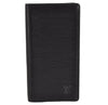 Authentic Louis Vuitton Epi Porte Cartes Credit Yen Wallet Black M63212 LV 3516K