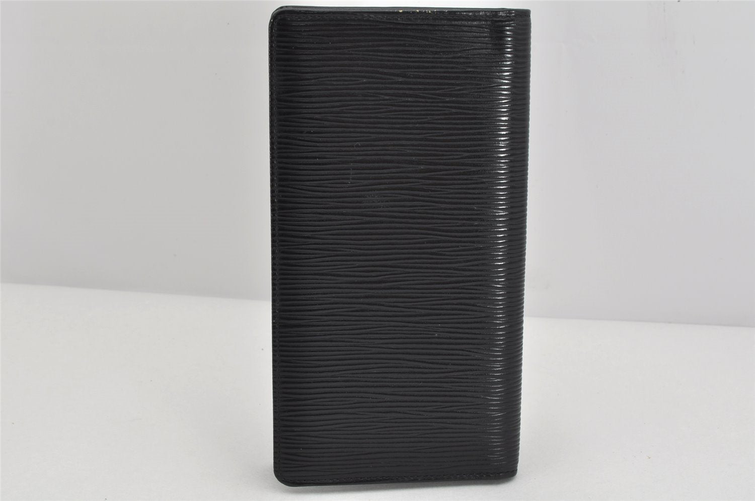 Authentic Louis Vuitton Epi Porte Cartes Credit Yen Wallet Black M63212 LV 3516K